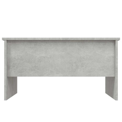 Tavolino Salotto Grigio Cemento 80x50x42,5 cm Legno Multistrato