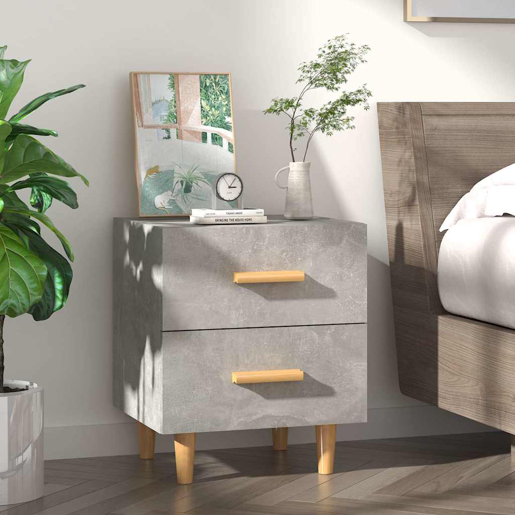 Comodino Grigio Cemento 40x35x47,5 cm