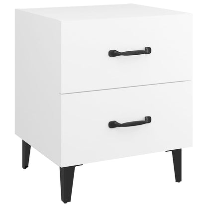Comodini 2 pz Bianchi 40x35x47,5 cm | homemem39