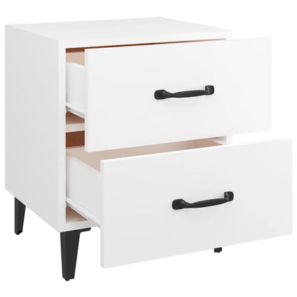 Comodini 2 pz Bianchi 40x35x47,5 cm | homemem39