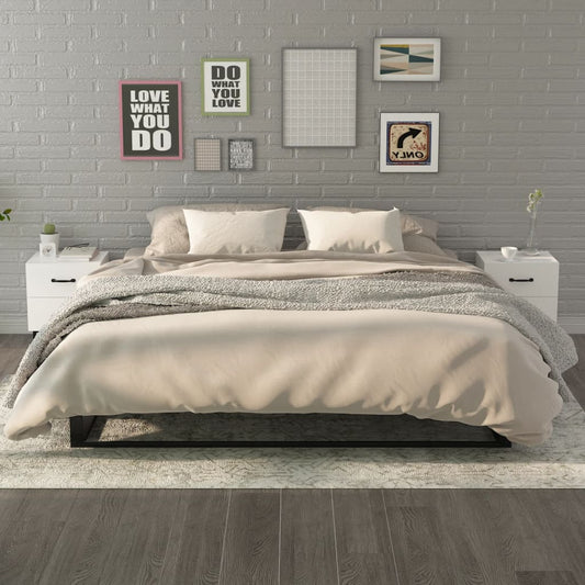 Comodini 2 pz Bianchi 40x35x47,5 cm | homemem39