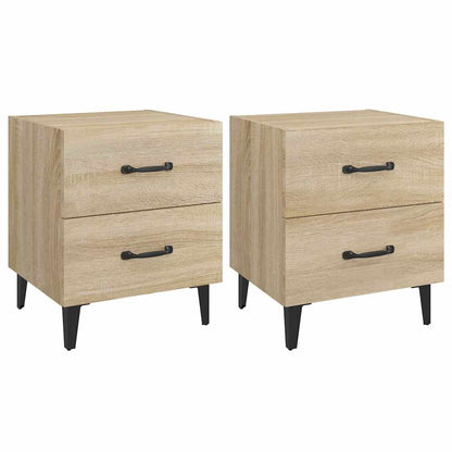 Comodini 2 pz 40x35x47,5 cm