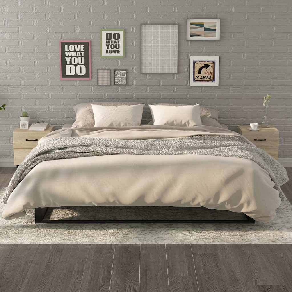 Comodini 2 pz 40x35x47,5 cm