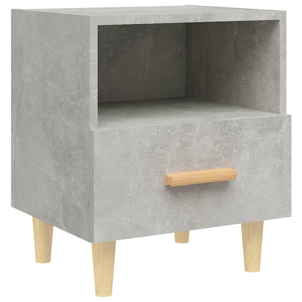 Comodini 2 pz Grigio Cemento 40x35x47 cm - homemem39
