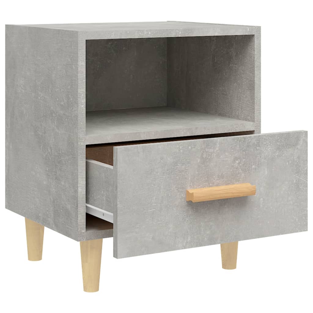 Comodini 2 pz Grigio Cemento 40x35x47 cm - homemem39