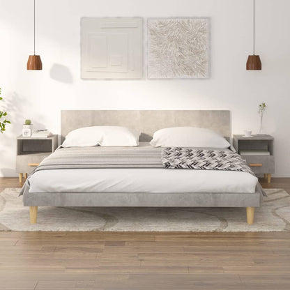 Comodini 2 pz Grigio Cemento 40x35x47 cm - homemem39
