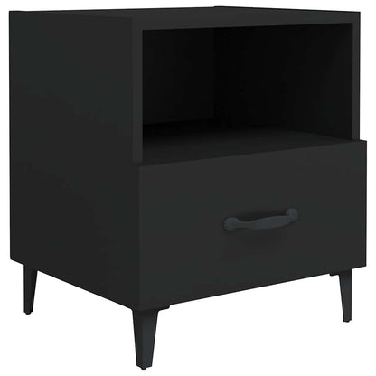 Comodino Nero in Legno Multistrato