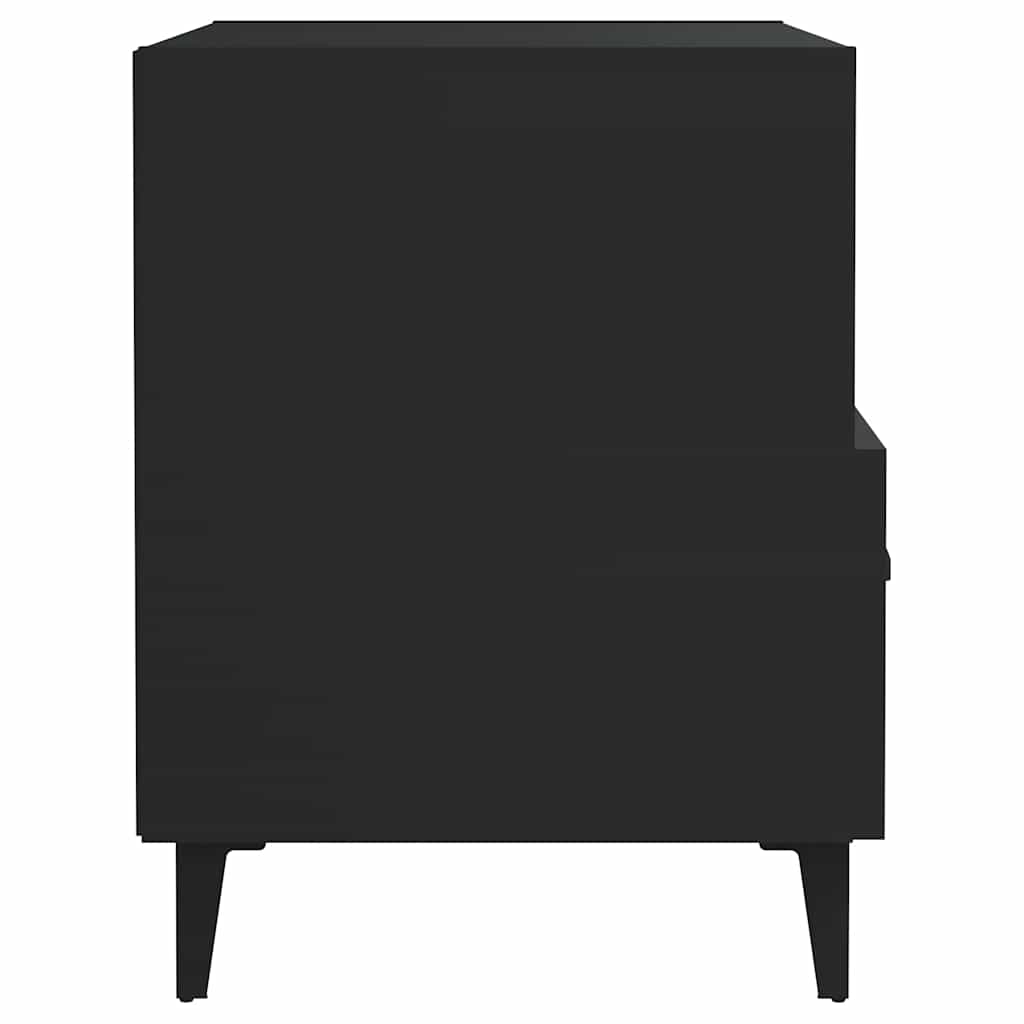Comodino Nero in Legno Multistrato