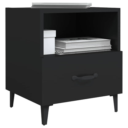 Comodino Nero in Legno Multistrato | homemem39