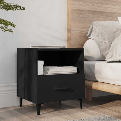 Comodino Nero in Legno Multistrato | homemem39