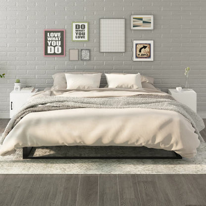 Comodini 2 pz Bianchi in Legno Multistrato - homemem39