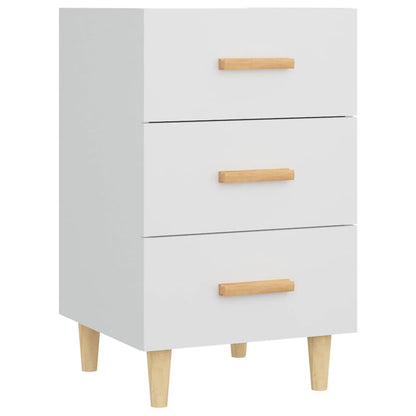 Comodino Bianco 40x40x66 cm in Legno Multistrato - homemem39