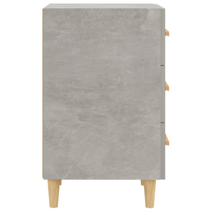 Comodino Grigio Cemento 40x40x66 cm in Legno Multistrato - homemem39