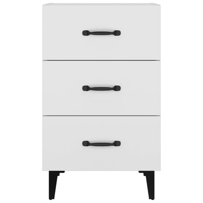 Comodino Bianco 40x40x66 cm in Legno Multistrato - homemem39