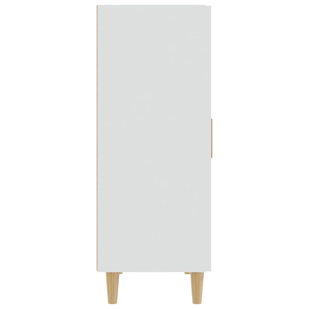 Credenza Bianca 70x34x90 cm in Legno Multistrato