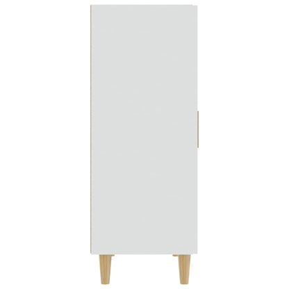 Credenza Bianca 70x34x90 cm in Legno Multistrato