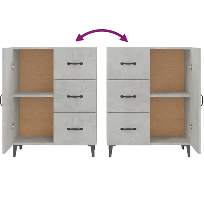 Credenza Grigio Cemento 69,5x34x90 cm in Legno Multistrato - homemem39