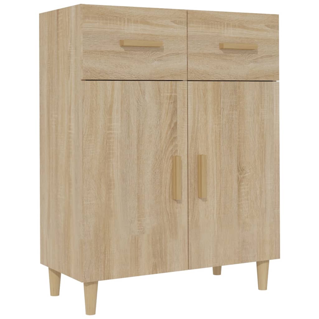 Credenza Rovere Sonoma 69,5x34x89 cm in Legno Multistrato - homemem39