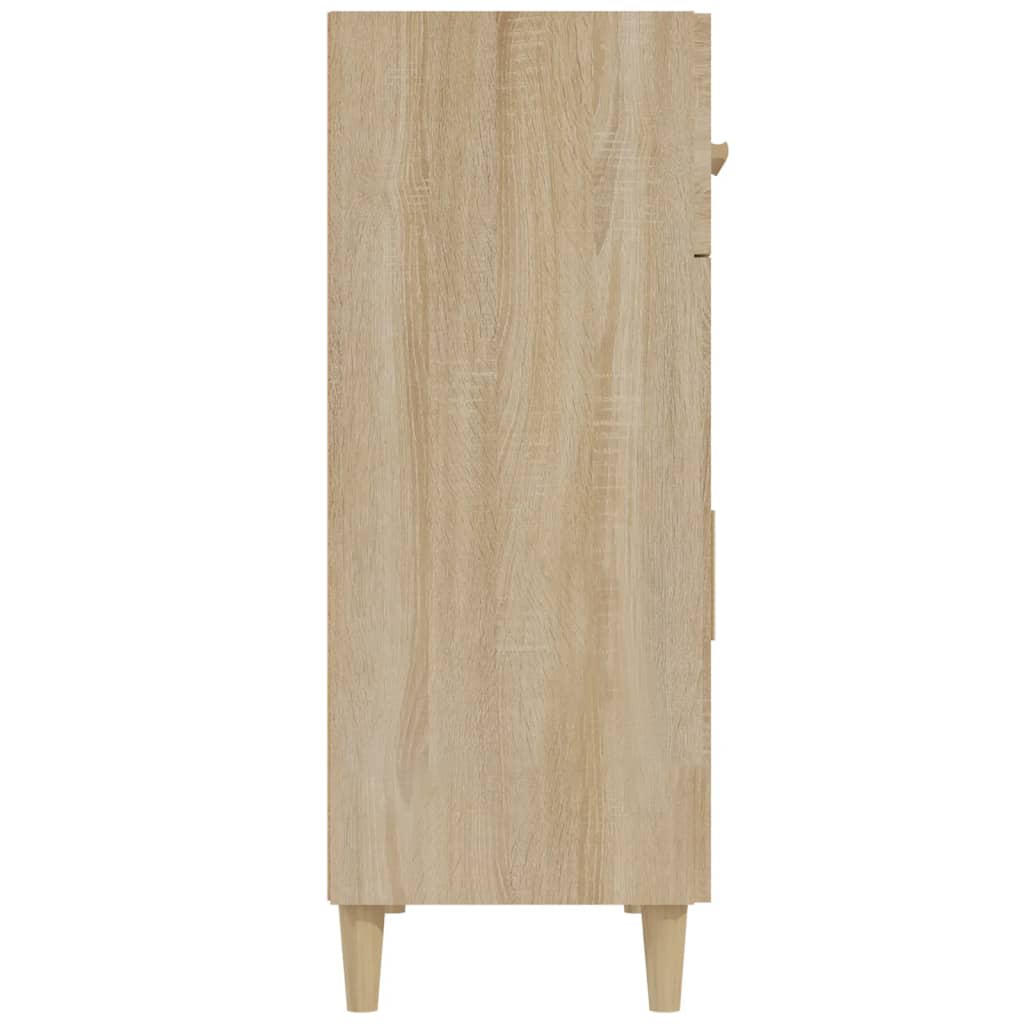Credenza Rovere Sonoma 69,5x34x89 cm in Legno Multistrato - homemem39