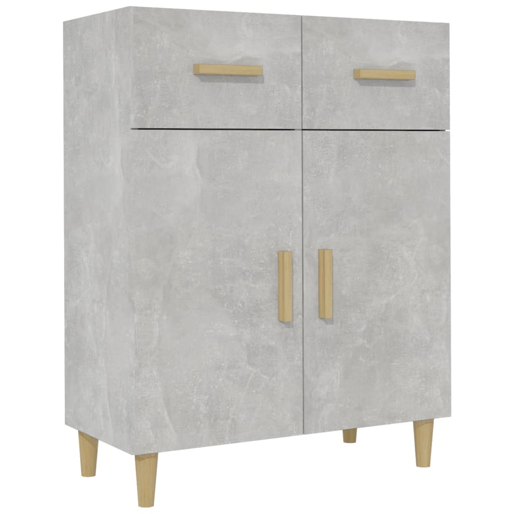 Credenza Grigio Cemento 69,5x34x89 cm in Legno Multistrato - homemem39