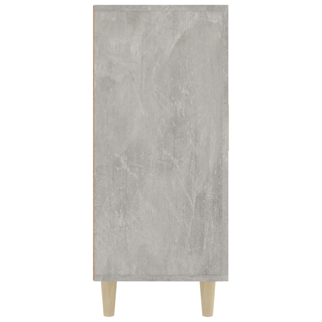 Credenza Grigio Cemento 90x34x80 cm in Legno Multistrato