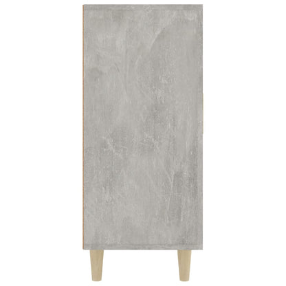 Credenza Grigio Cemento 90x34x80 cm in Legno Multistrato