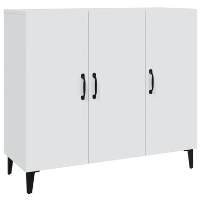 Credenza Bianca 90x34x80 cm in Legno Multistrato - homemem39