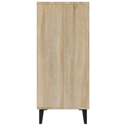 Credenza Rovere Sonoma 90x34x80 cm in Legno Multistrato - homemem39