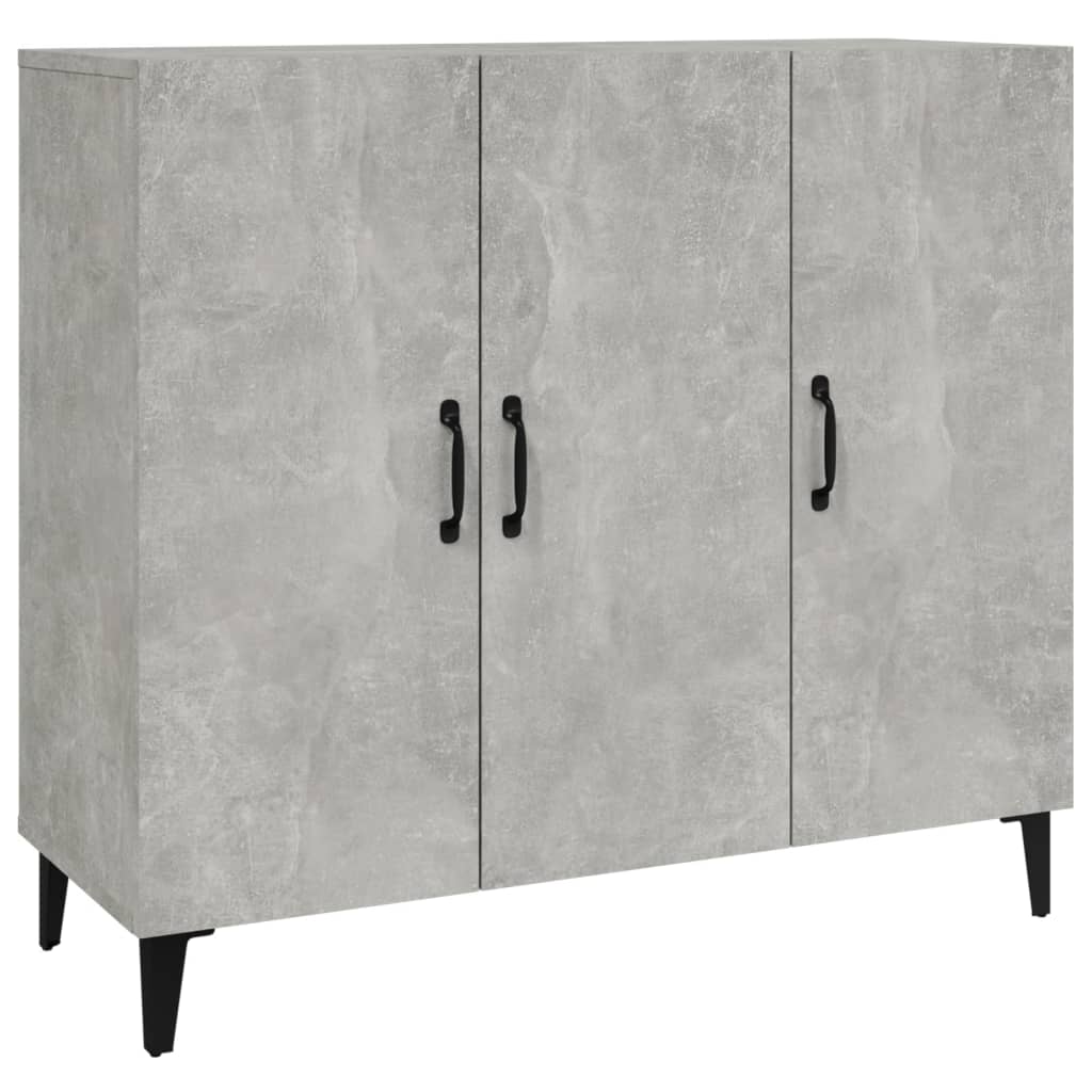 Credenza Grigio Cemento 90x34x80 cm in Legno Multistrato - homemem39
