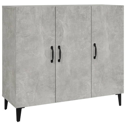Credenza Grigio Cemento 90x34x80 cm in Legno Multistrato - homemem39