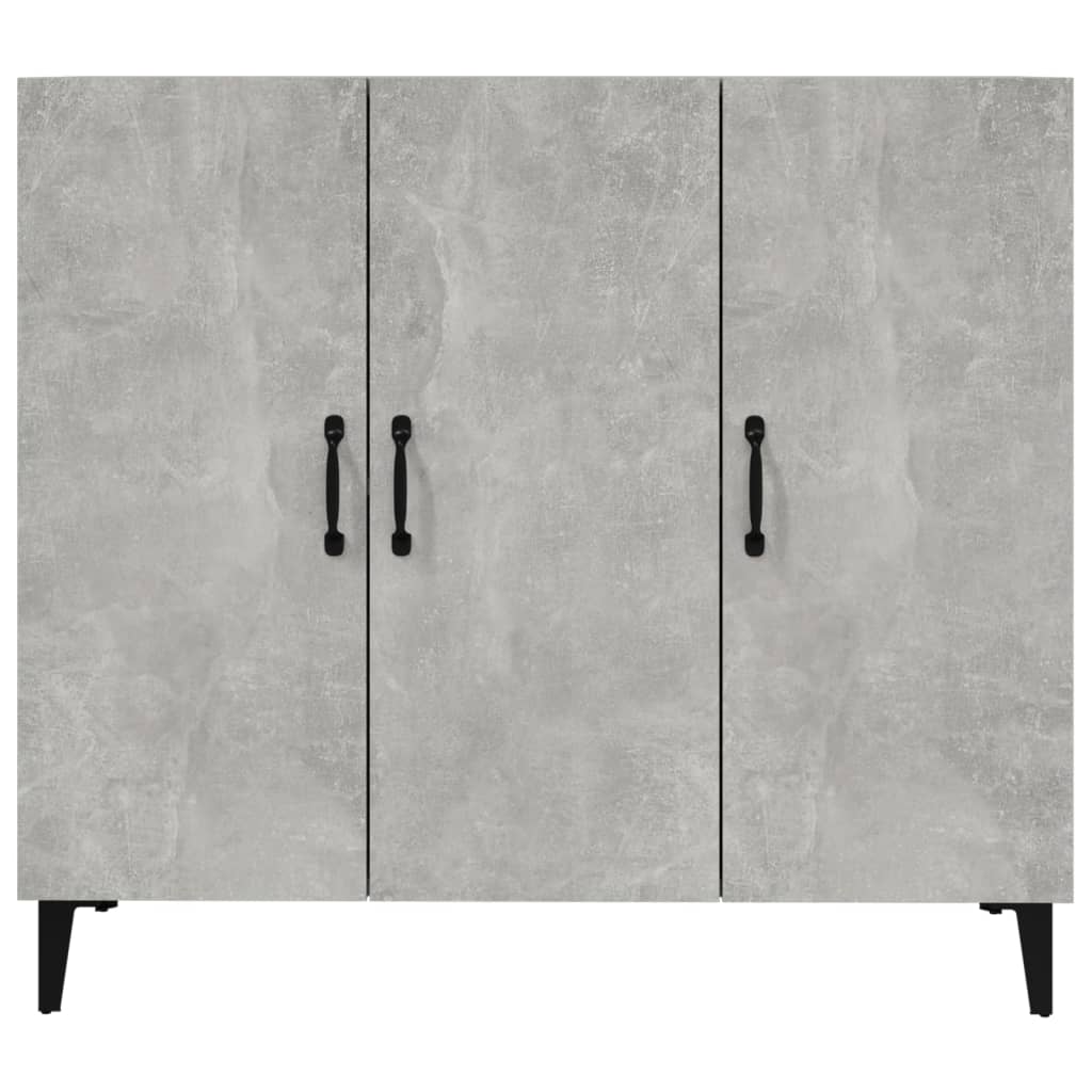Credenza Grigio Cemento 90x34x80 cm in Legno Multistrato - homemem39