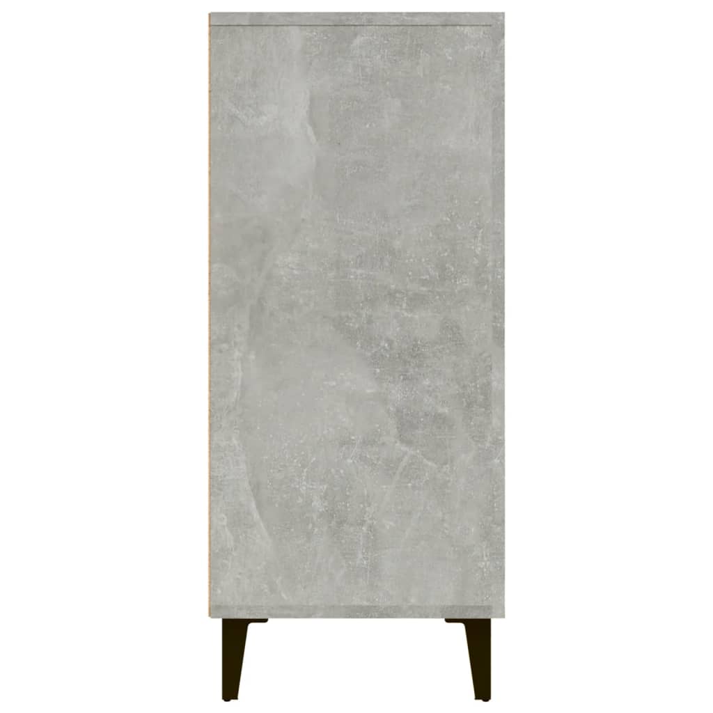 Credenza Grigio Cemento 90x34x80 cm in Legno Multistrato - homemem39