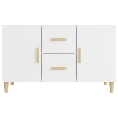Credenza Bianca 100x36x60 cm in Legno Multistrato - homemem39