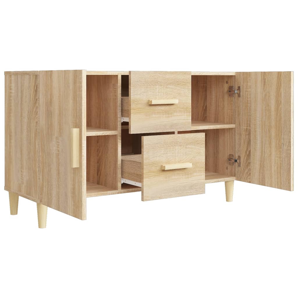 Credenza Rovere Sonoma 100x36x60 cm in Legno Multistrato - homemem39