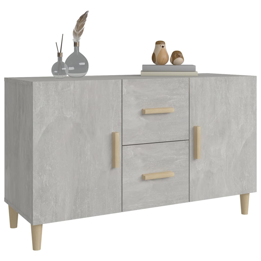 Credenza Grigio Cemento 100x36x60 cm in Legno Multistrato - homemem39