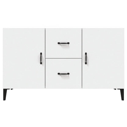 White Sideboard 100x36x60 cm in Multilayer Wood