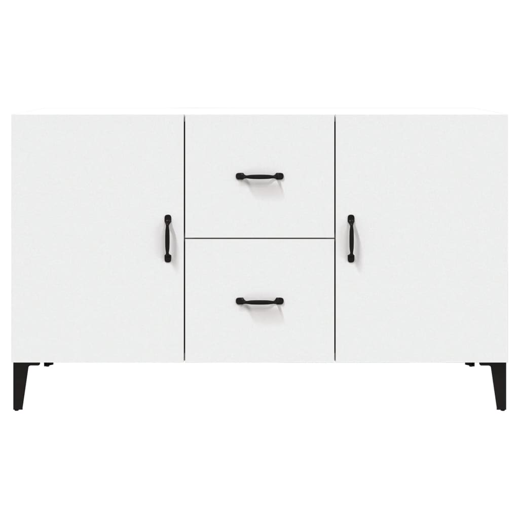 Credenza Bianca 100x36x60 cm in Legno Multistrato - homemem39