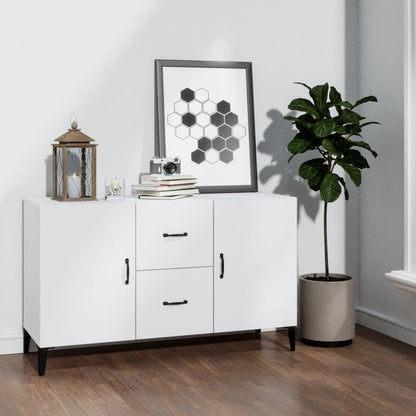 White Sideboard 100x36x60 cm in Multilayer Wood