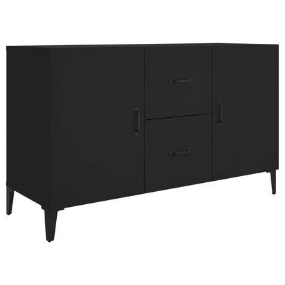 Credenza Nera 100x36x60 cm in Legno Multistrato - homemem39