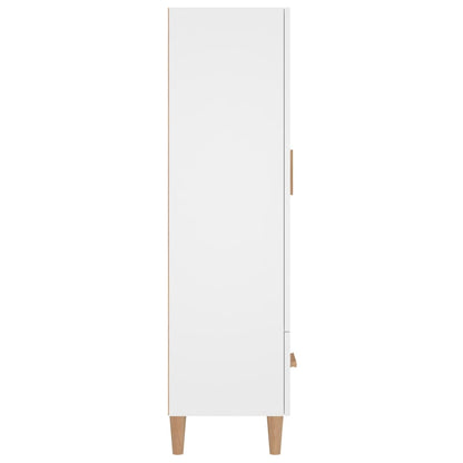 Credenza Bianca 70x31x115 cm in Legno Multistrato
