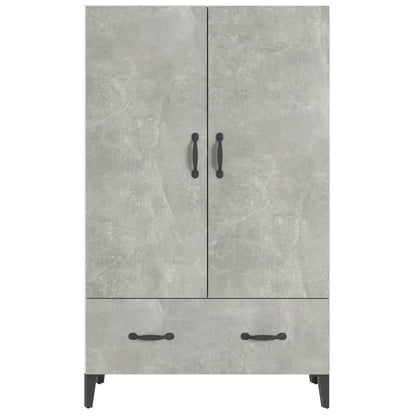 Credenza Grigio Cemento 70x31x115 cm in Legno Multistrato - homemem39