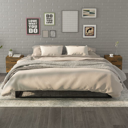 Comodini 2 pz Rovere Fumo 40x35x47,5 cm - homemem39