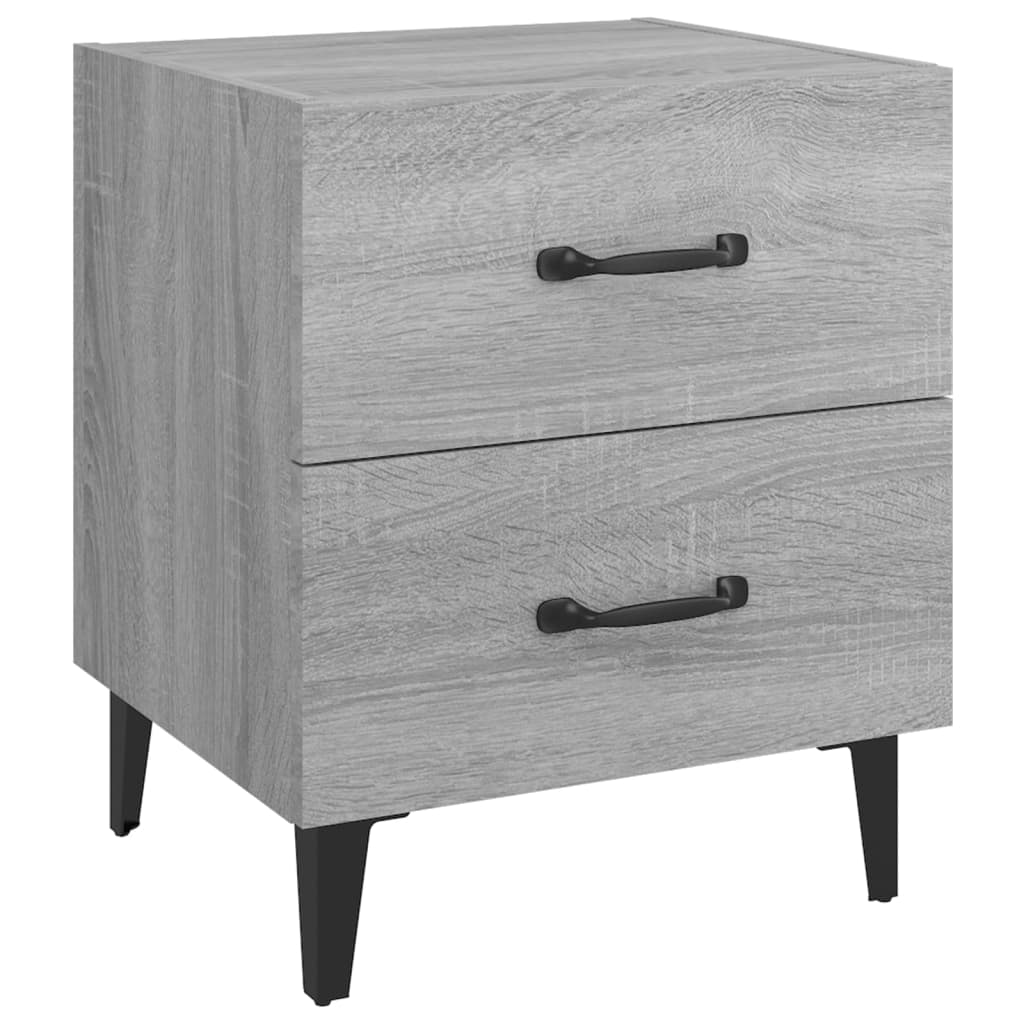 Comodini 2 pz Grigio Sonoma 40x35x47,5 cm | homemem39