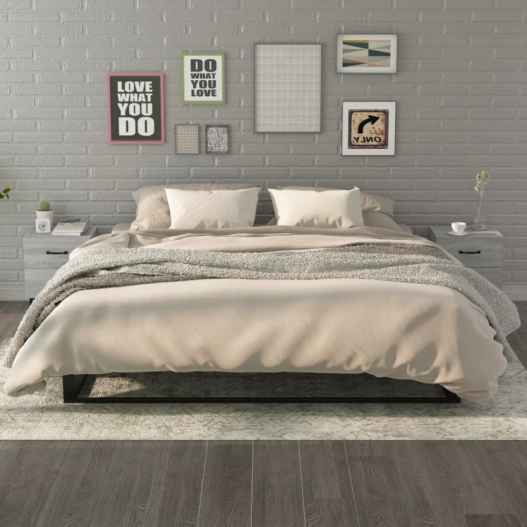 Comodini 2 pz Grigio Sonoma 40x35x47,5 cm | homemem39