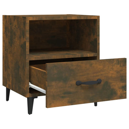 Comodini 2 pz Rovere Fumo in Legno Multistrato - homemem39