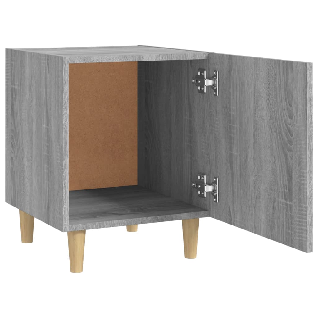 Comodini 2 pz Grigio Sonoma in Legno Multistrato