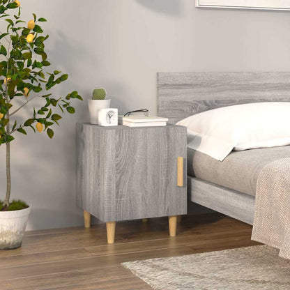 Comodini 2 pz Grigio Sonoma in Legno Multistrato