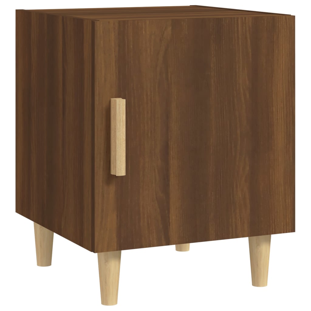 Comodino Rovere Marrone in Legno Multistrato | homemem39