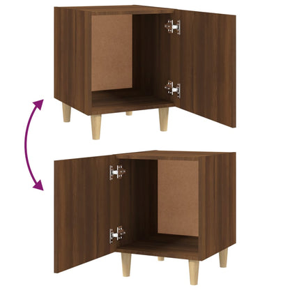 Comodino Rovere Marrone in Legno Multistrato | homemem39
