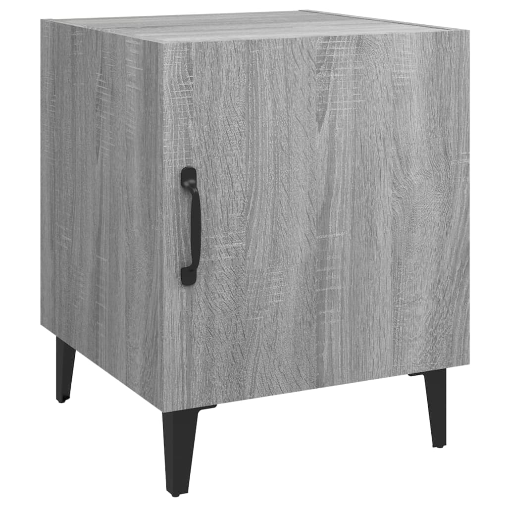 Comodino Grigio Sonoma in Legno Multistrato | homemem39